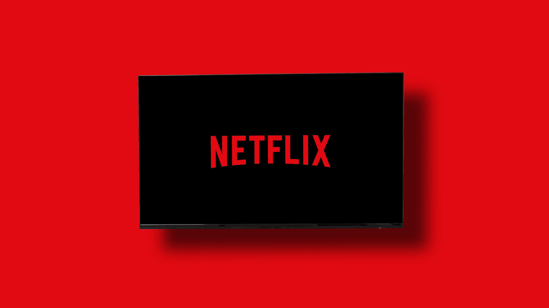 Netflix logo on a dark gradient background